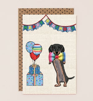 BD/Dachshund with Gifts
