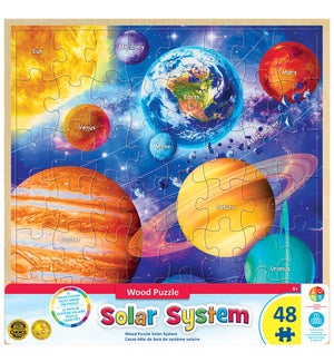 PUZZLES/48PC Solar System Wood
