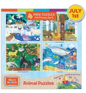 PUZZLES/4-pack 48pc Puzzles