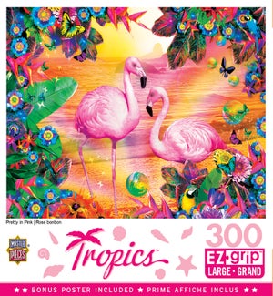 PUZZLES/300PC Tropics Pink