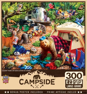 PUZZLES/300PC Campsite Trbl