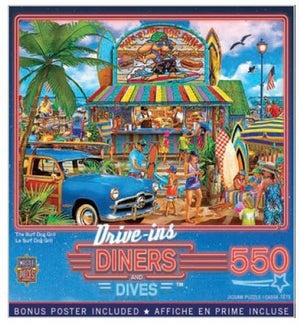 PUZZLES/550PC The Surf Dog