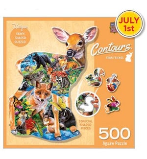 PUZZLES/500PC Fawn Friends