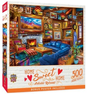 PUZZLES/500pc Artistic Retreat
