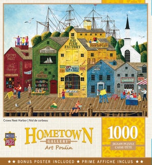 PUZZLES/1000PC Crows Harbor