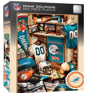 PUZZLES/500PC Dolphins Locker