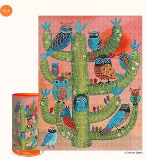 PUZZLE/1000PC Saguaro Owls