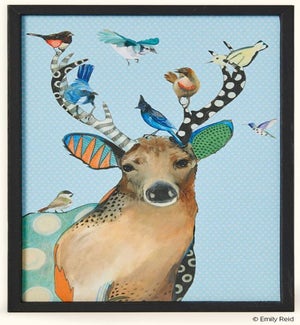 FRAMEDART/Antler Bird Party