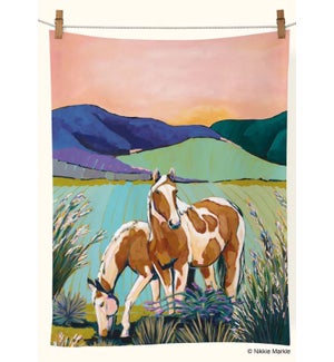 TOWEL/Painted Horses