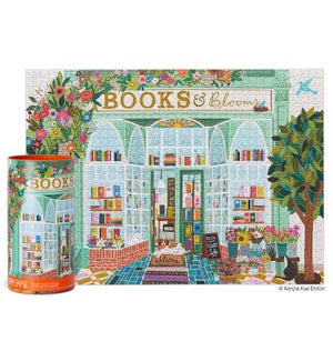 PUZZLE/1000PC Books and Blooms
