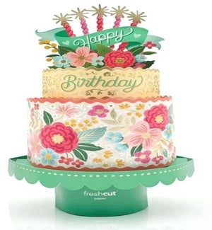 SAMPLE/Blooming Birthday Cake