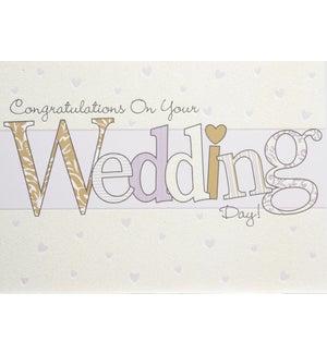 WD/Wedding Patterned Letters