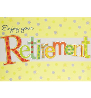RT/Retirement Patterned Letter