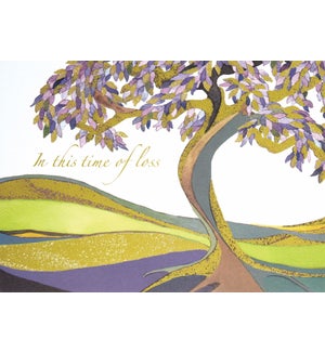 SY/Judaica -Tree w/ Purple Lea