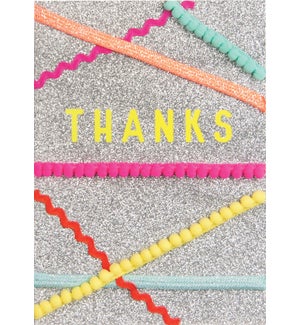 TY/Thanks With Neon Streamers