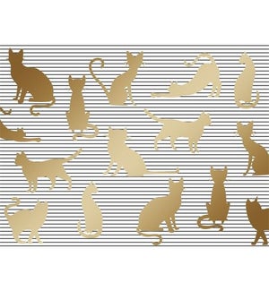 NOTES/BLANK Cat Silhouettes