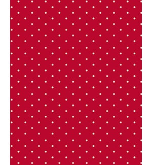 TISSUE/Swiss Dots Red Pattern