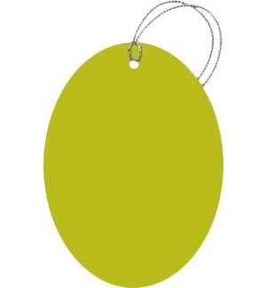 GIFTTAG/Lime Green Oval