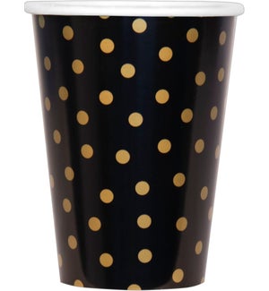 PAPERCUPS/Black And Gold Dots
