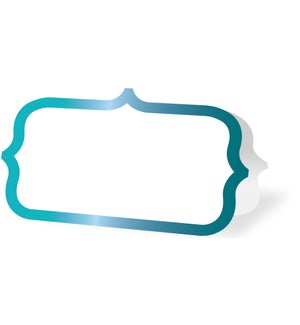 PLACECARDS/Teal Ornate Border