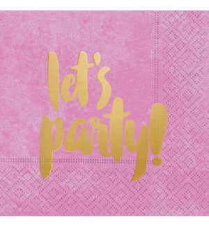 NAPKIN/Let's Party Pink