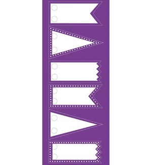 FLAG/Purple Straw Flags