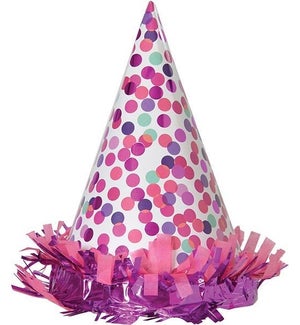 PARTYHAT/Pink Confetti Toss
