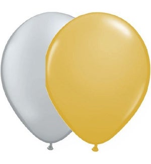 BALLOON/Silver And Gold Mix