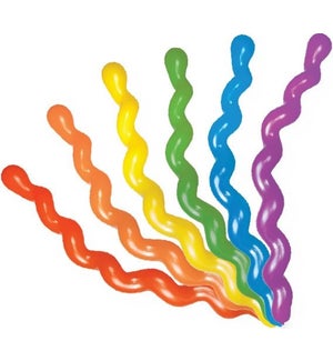 BALLOON/Large Spirals Rainbow