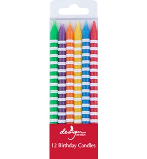 CANDLE/Primary Stripes Tall