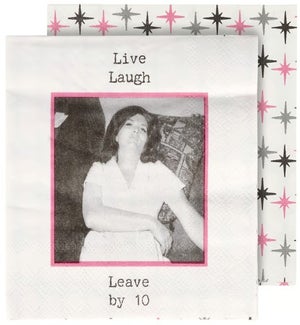 NAPKIN/Live Laugh Leave By 10