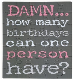 PUZZLECARD/How Many Birthdays