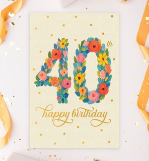 ABD40/40 Floral Number