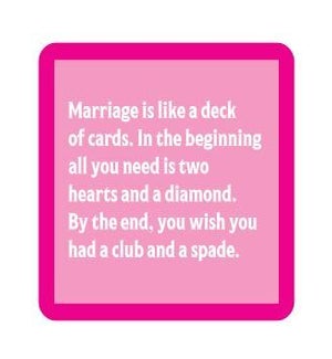 COASTER/Marriage Deck Of Cards