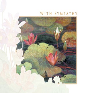 SY/White & pink lotus flowers