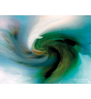 BL/Green ocean swirl