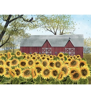 BL/Sunflowers field & barn