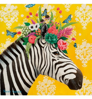 BL/Zebra w/ floral headdress