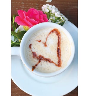 BL/Cappuccino foam heart