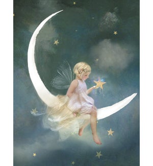NOTECARD/Angel in moon