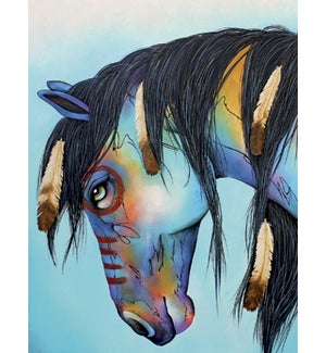 NOTECARD/Horse bow head