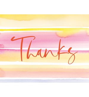NOTECARD/"THANKS" watercolor
