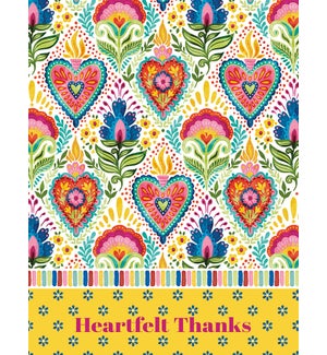 NOTECARD/Hearts patchwork