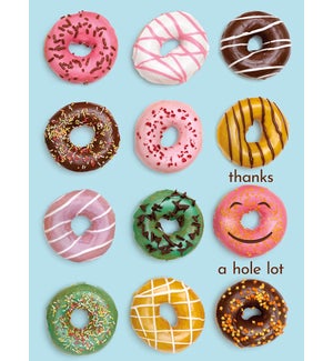 NOTECARD/Colorful donuts