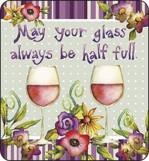 COASTER/PAIR OF WINE GLASSES