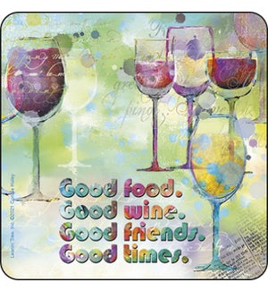 COASTER/GOOD FOOD. GOOD WINE