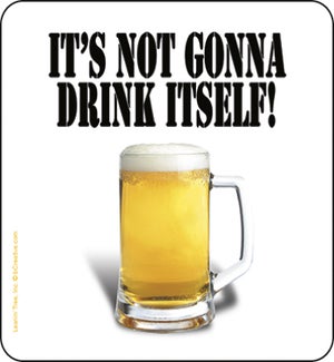 COASTER/MUG OVERFLOWING BEER