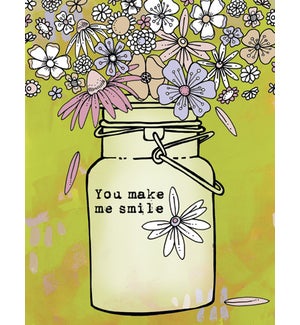 ED/Jar filled with flowers