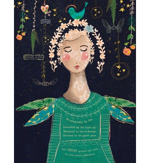 EN/Fairy green dress bird