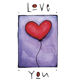 ROB/Love You w heart balloon